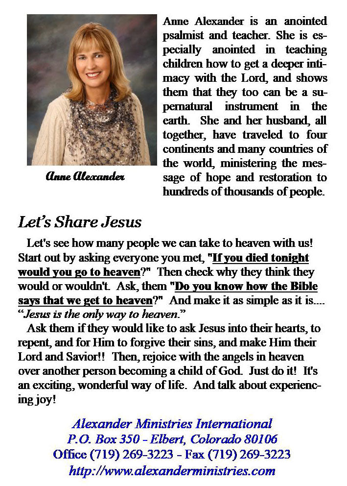 Let's Share Jesus - by Anne Alexander